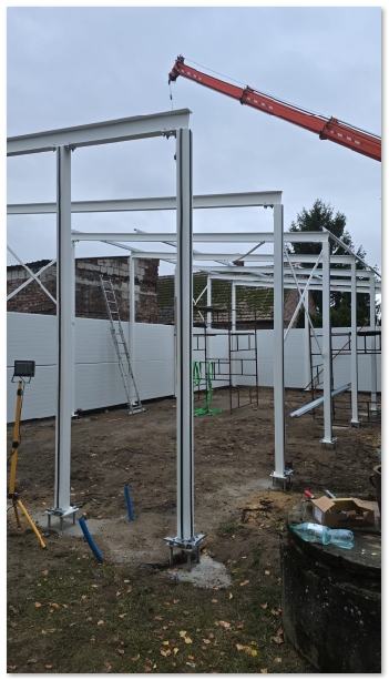 Escher Tek steel structure finished